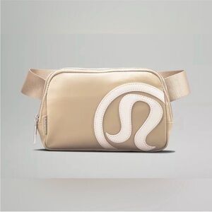 lululemon athletica Beige and White Crossbody Bag